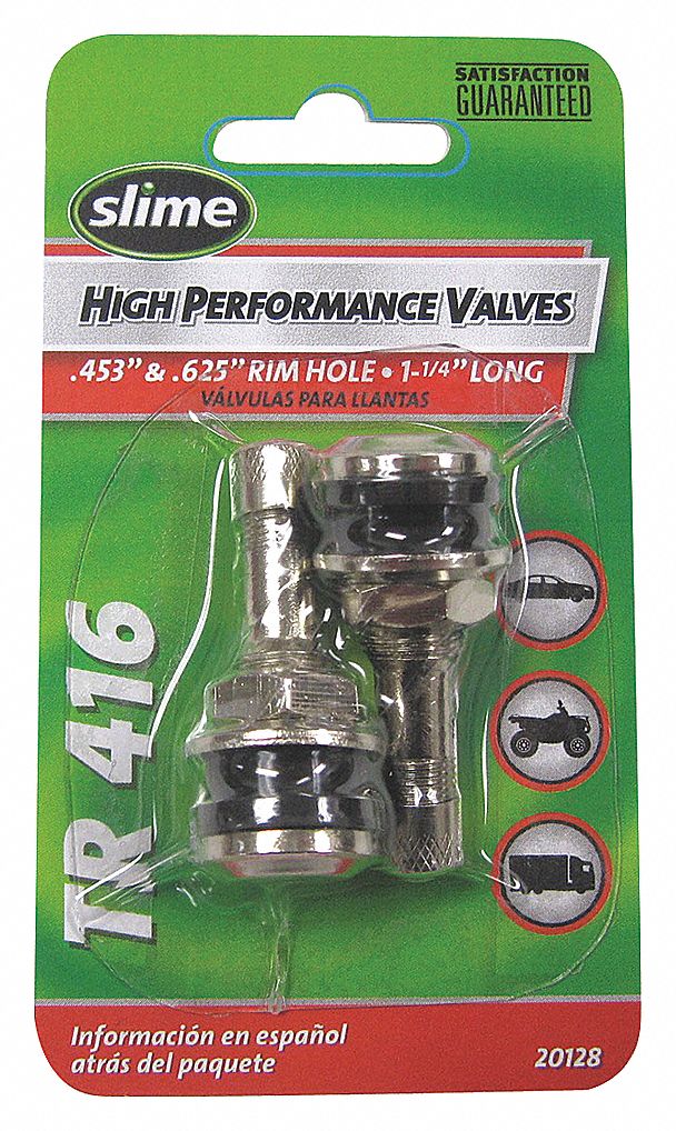 TIRE VALVE STEMS-TR416, TUBELESS TIRE VALVE, CLAMP-IN, 180 °  VALVE STEM ANGLE, ALL TIRES