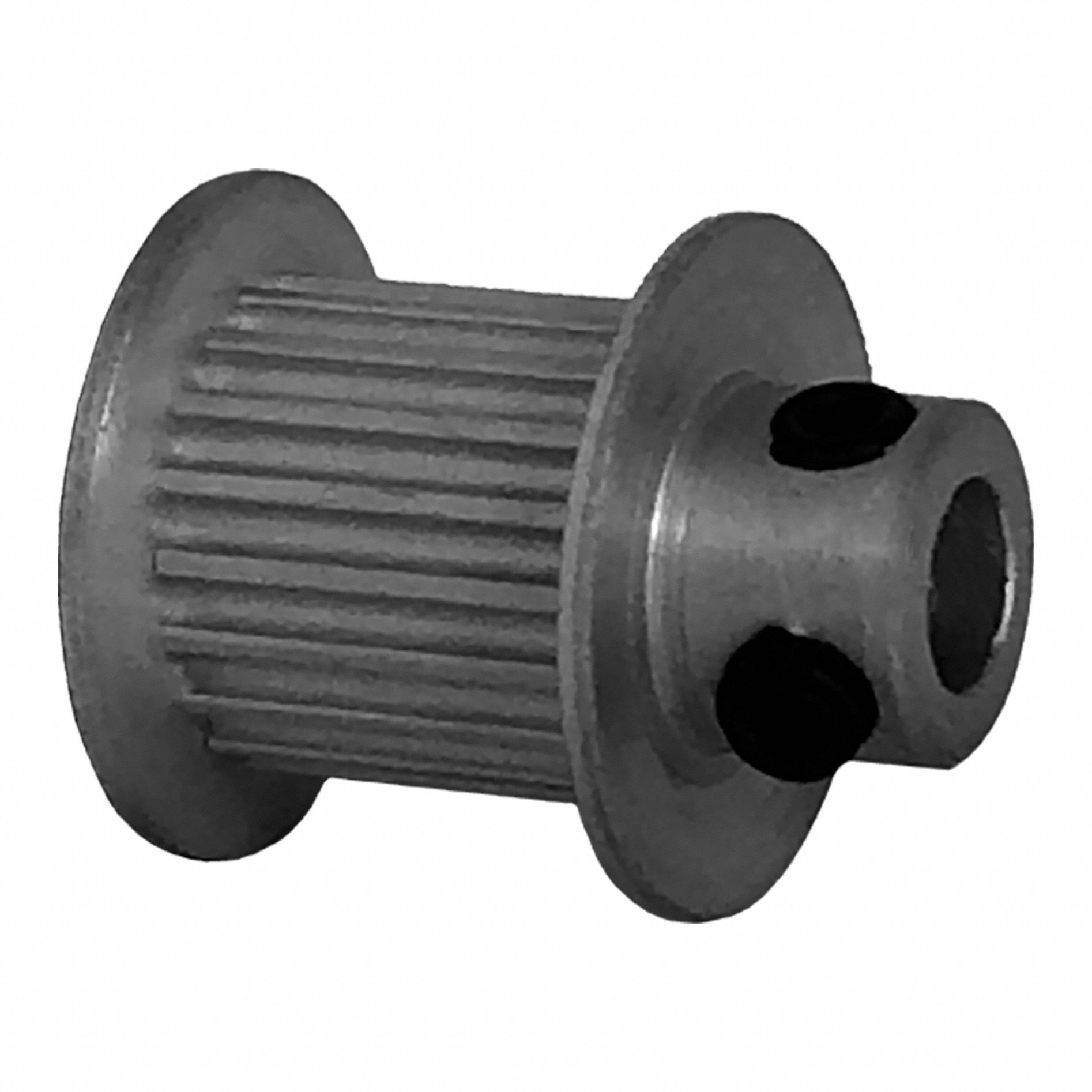 Dayton Timing Pulley: Modified Curvilinear, Fixed, For GT Timing Belt Section - GT Section Fixed-Bore Timing Pulleys with Hub
