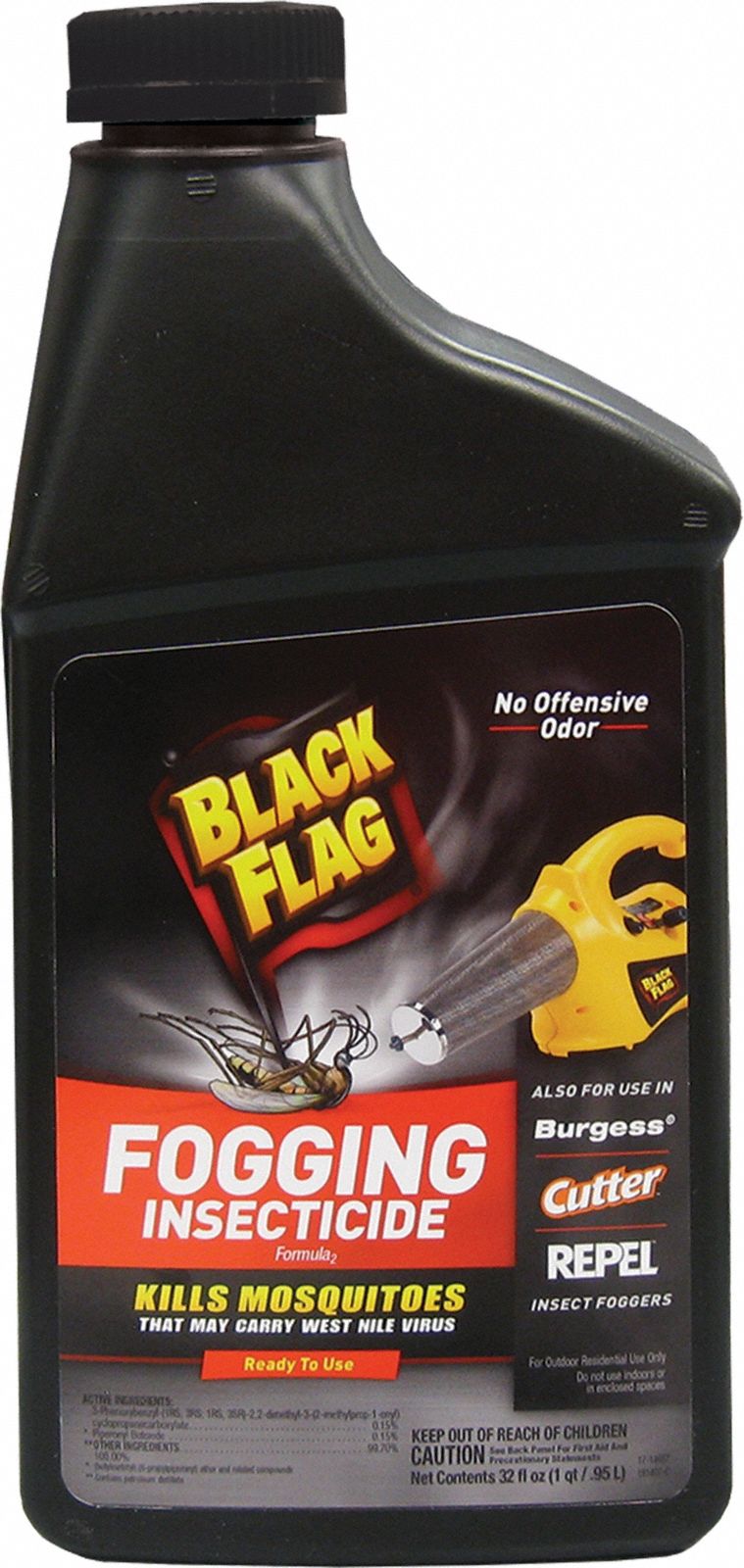 Flying Insect Killer: Dry Fog, Phenothrin/Piperonyl Butoxide, DEET-Free, Outdoor Only