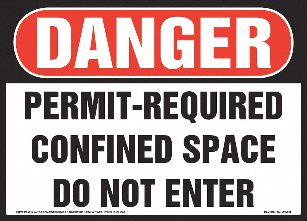 Permit-Required Confined Space 10 x 7 