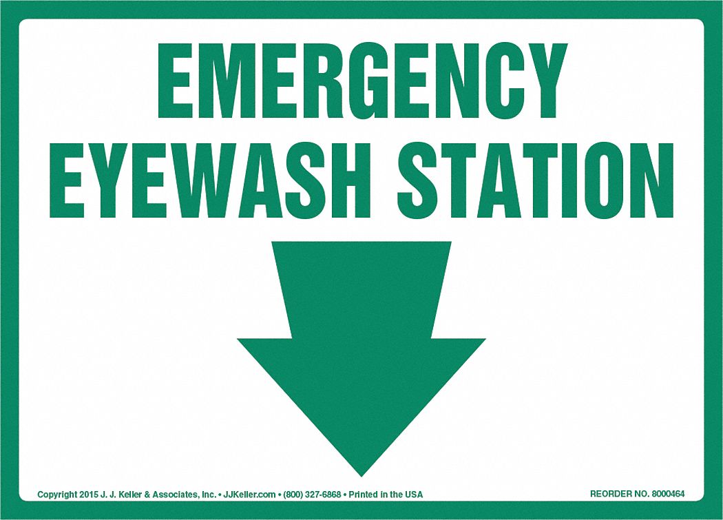 Emergency Eyewash Station Sign