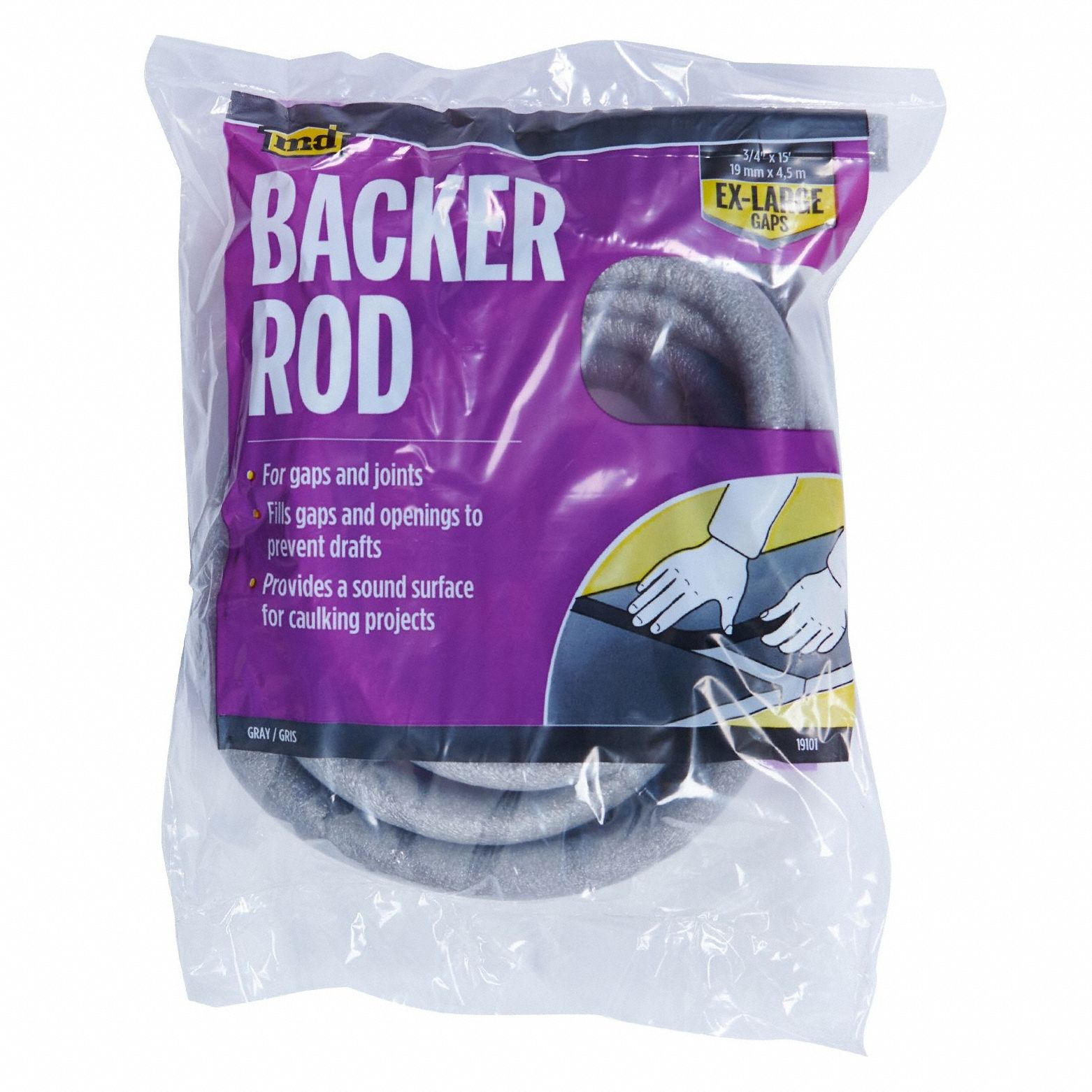 MD BUILDING PRODUCTS, Backer Rod 809ZU319101 Grainger