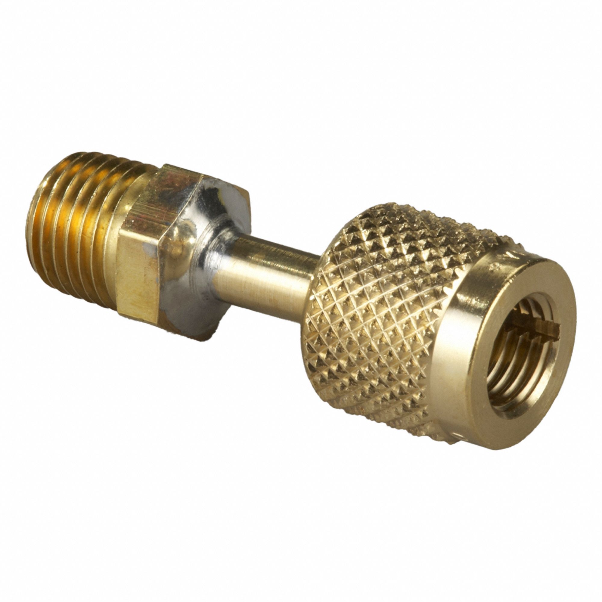 Quick Coupler: 8 1/4 in Lg, 180° Angle, Input 1/4 in Female QC, Output 1/4 in Male NPT