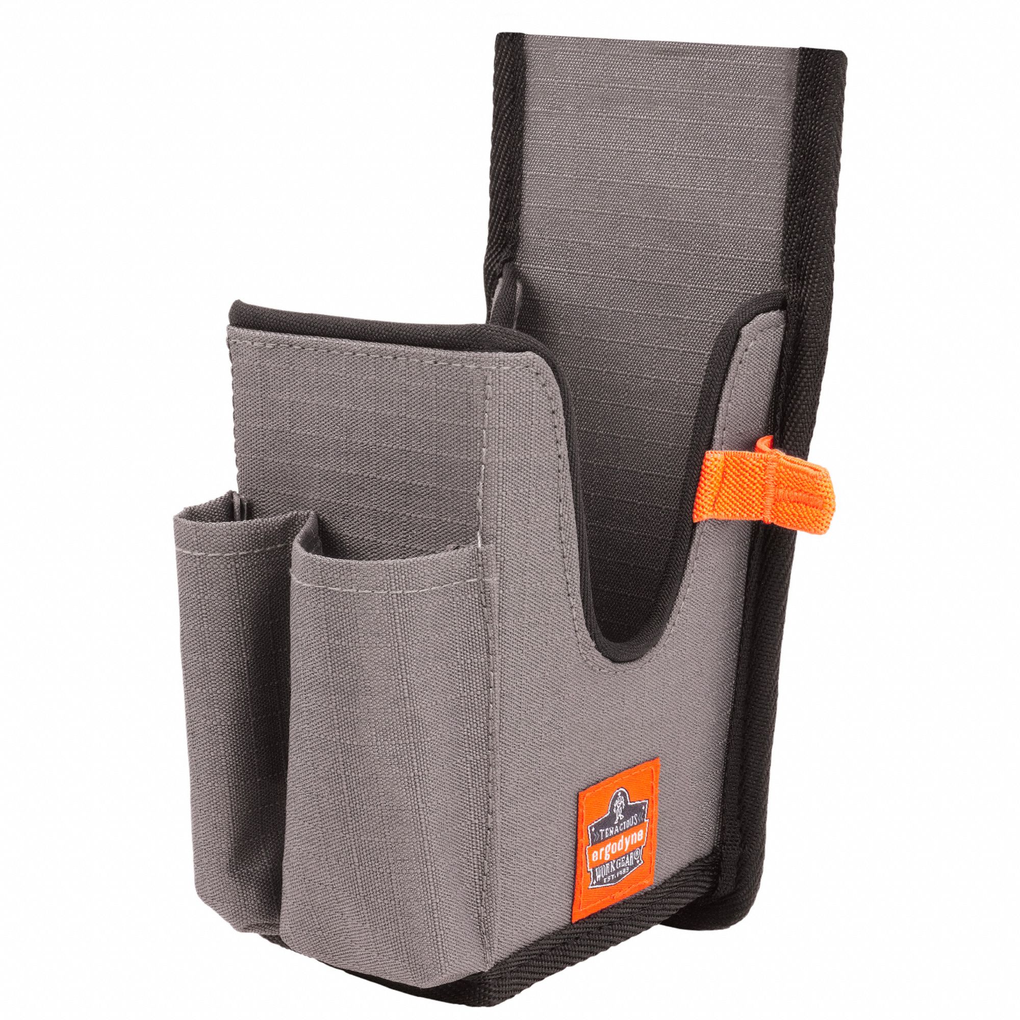 BODY BELT, GREY, L, BUCKLE TYPE LOOP, PEN/EXTERIOR POCKET, POLYESTER