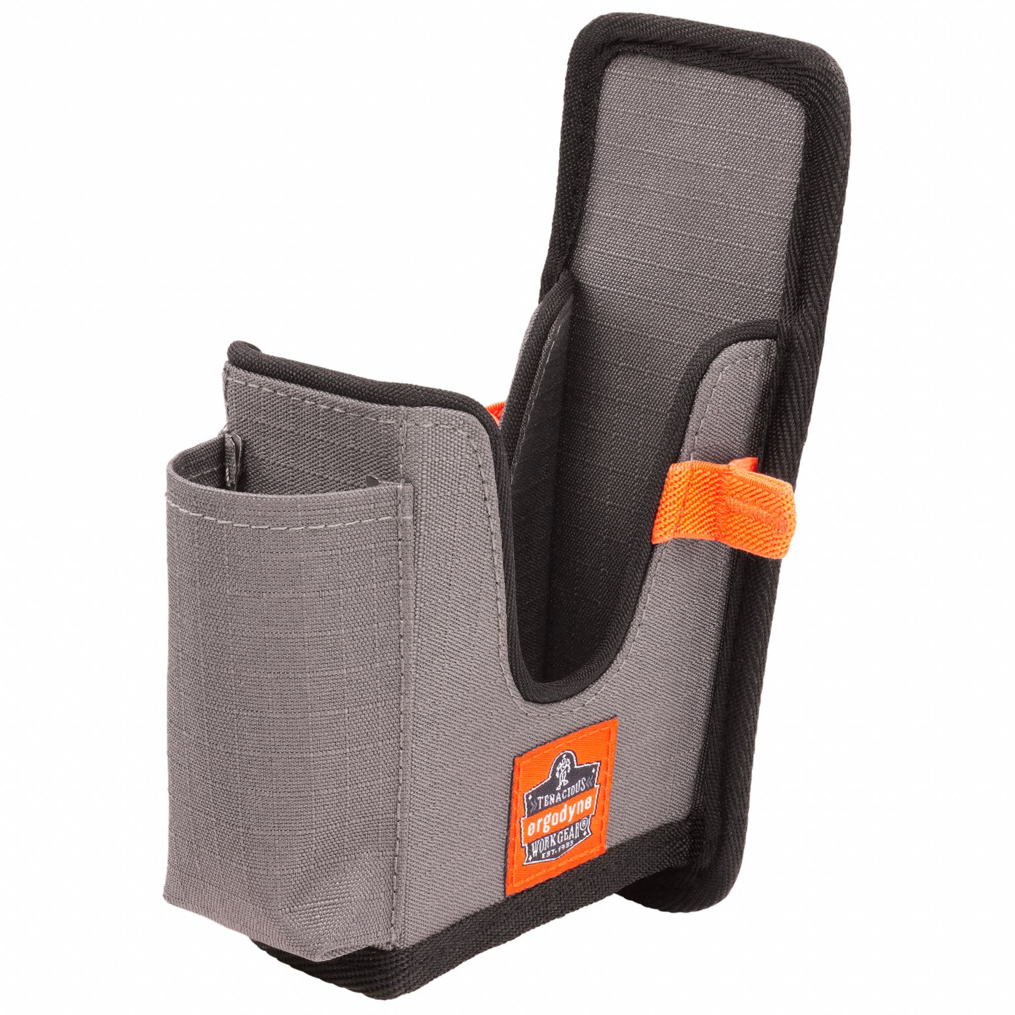 BODY BELT, GREY, S, BUCKLE TYPE CLIP, PEN/EXTERIOR POCKET, POLYESTER