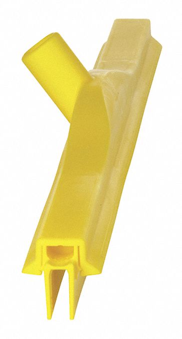 RACLETTE DE SOL,P/ POIG 29626/29376,DBL LAME DRTE,JAUNE,28 PO,PLAST/CAOUT