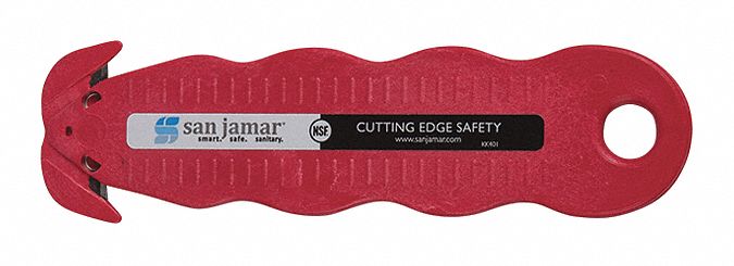 Box Cutter Recessed Blade Red