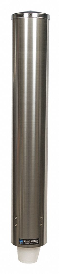 Cup Dispenser Pull-Type Foam 4-10 oz SS