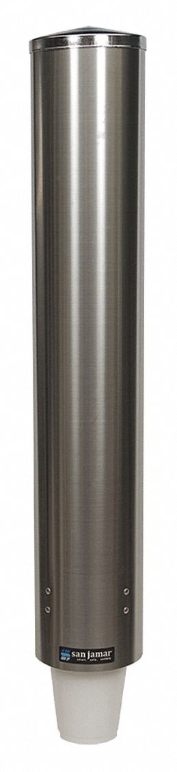 Cup Dispensr Pull-Type Foam 12-24 oz SS