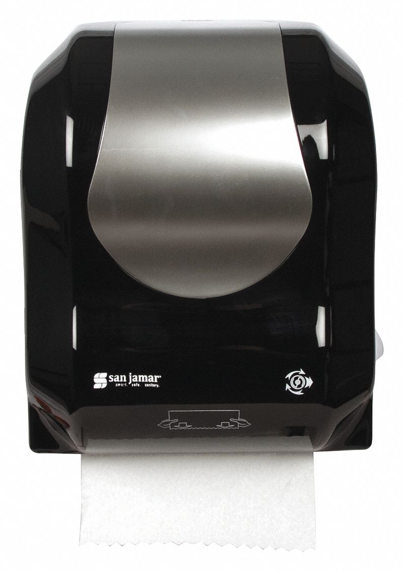 Towl Dspnsr Hand-Free Summit Blk/SS Look