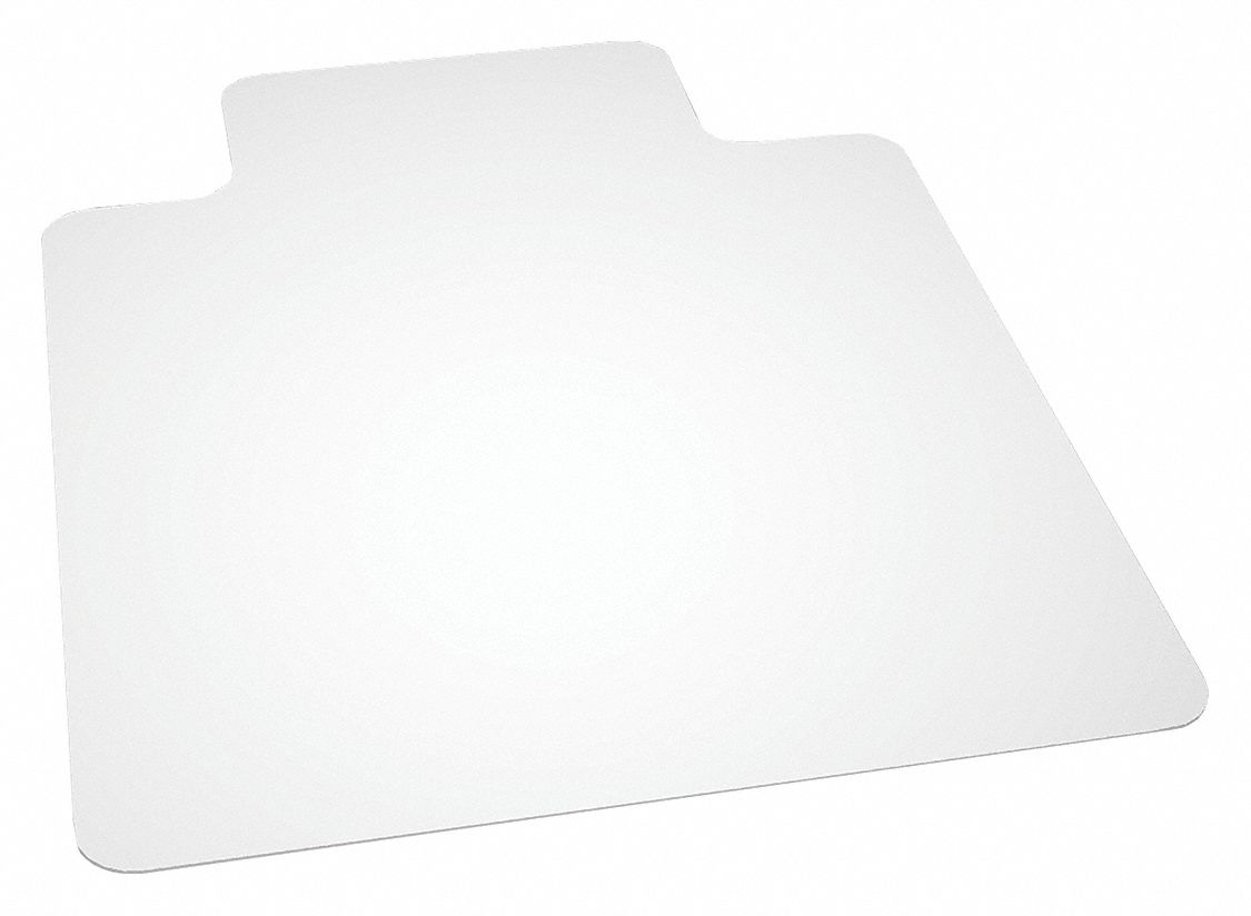 Hard Floor Chair Mat w/Lip, 36"x48", Clr