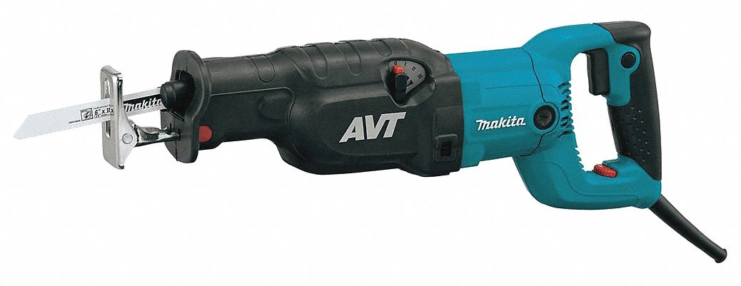 Reciprocating Saw: 15 A Current, 1 1/4 in Stroke Lg, 2, 800 stroke/min Max. Strokes per Minute