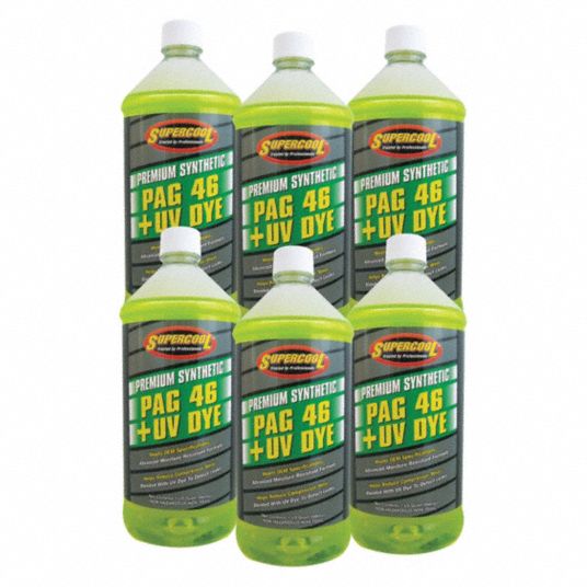 SUPERCOOL, PAG 46-Viscosity Oil,UV Dye,32 oz.,PK6 - 193Z62|P46-32D