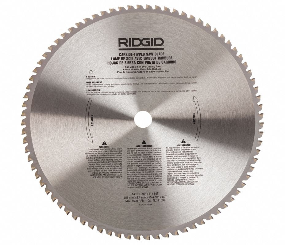 RIDGID Disco de Sierra Circular, 14