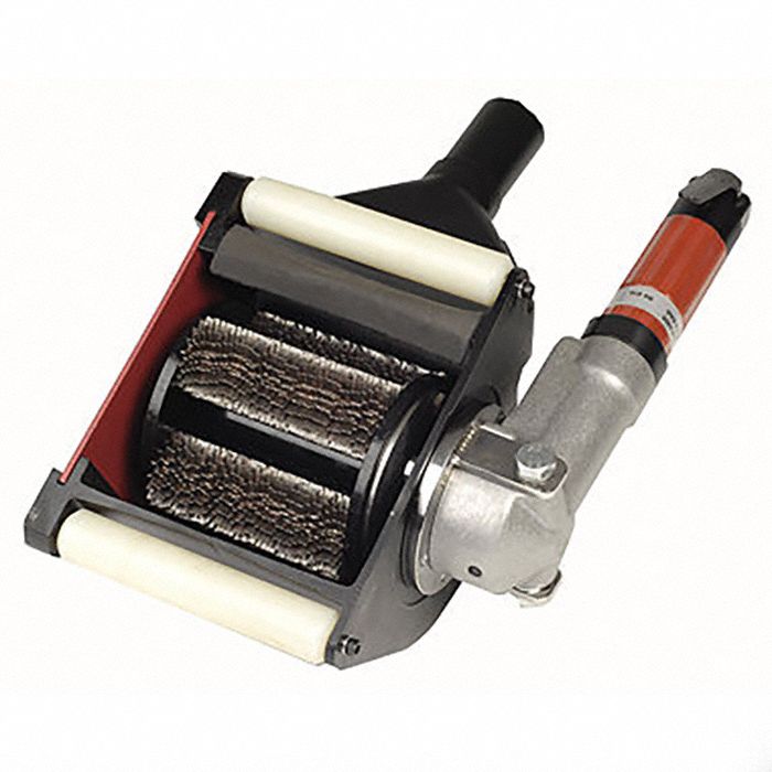 Pneumatic Hand-Held Scarifier: 4 in Cleaning Area, Includes Dust Shroud, 3 hp, 1 Pieces