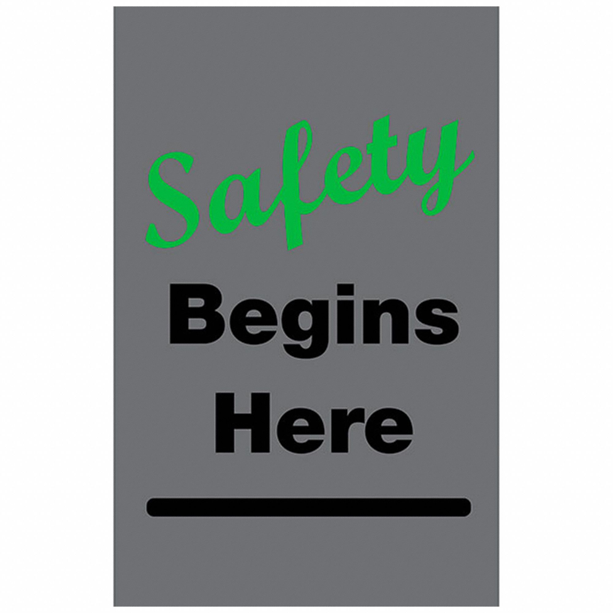 Safety Begins Here 3 Ft X 5 Ft Entrance Mat 5MDG6 194SH35CHG Grainger