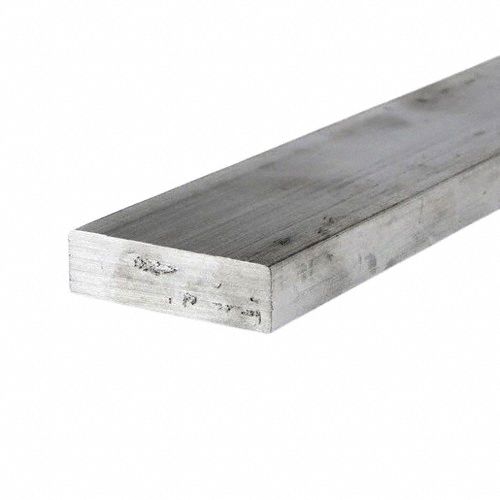 Aluminum Rectangular Bar: 6061, 0.25 in T, 5/8 in W, 12 in L, T6511, Mill, 40, 000 psi Yield Strength