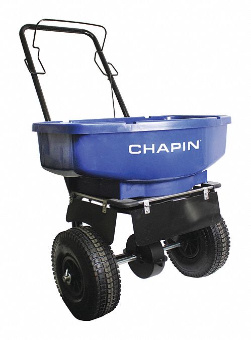 BROADCAST SPREADER, ADJUSTABLE GATE, 80 LBS CAPACITY, 3 1/2 X 10 IN, PLASTIC, METAL