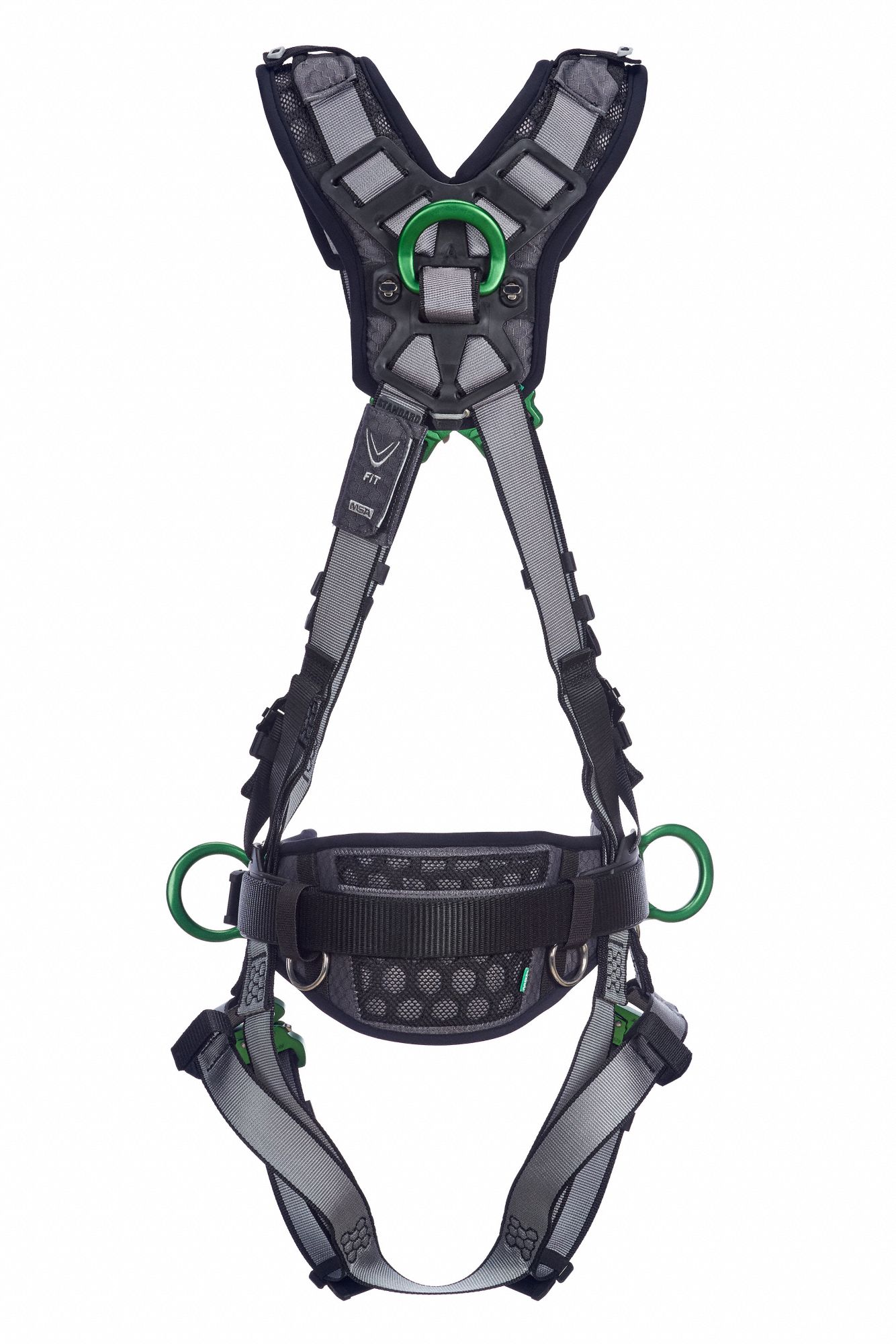 MSA Full Body Harness: Positioning, Vest Harness, Back/Hips, With Belt ...