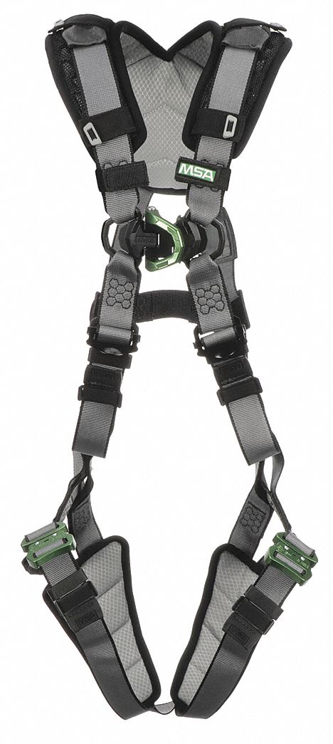 HARNESS, FULL-BODY, SAFETY, BACK D-RING, CSA Z259.10, GREY, XL, POLYESTER/ALUMINIUM