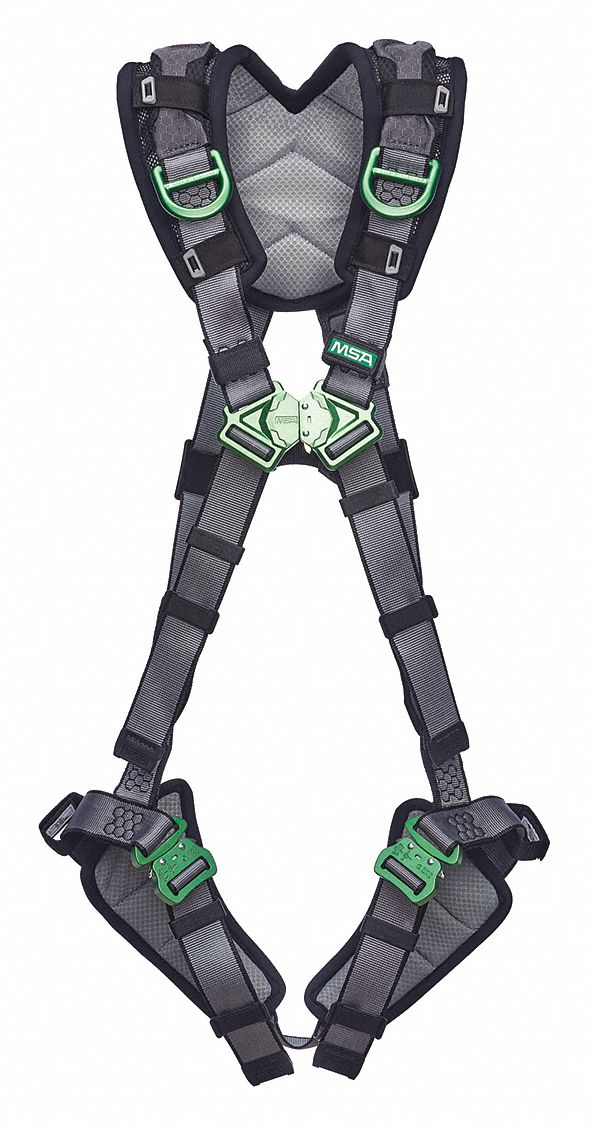 HARNAIS,COMPLET-SAUVTGE,V-FIT/ANNEAU D DOS/ÉPAULE/CSA Z259.10,GRIS,M/G,NYLON/ALU