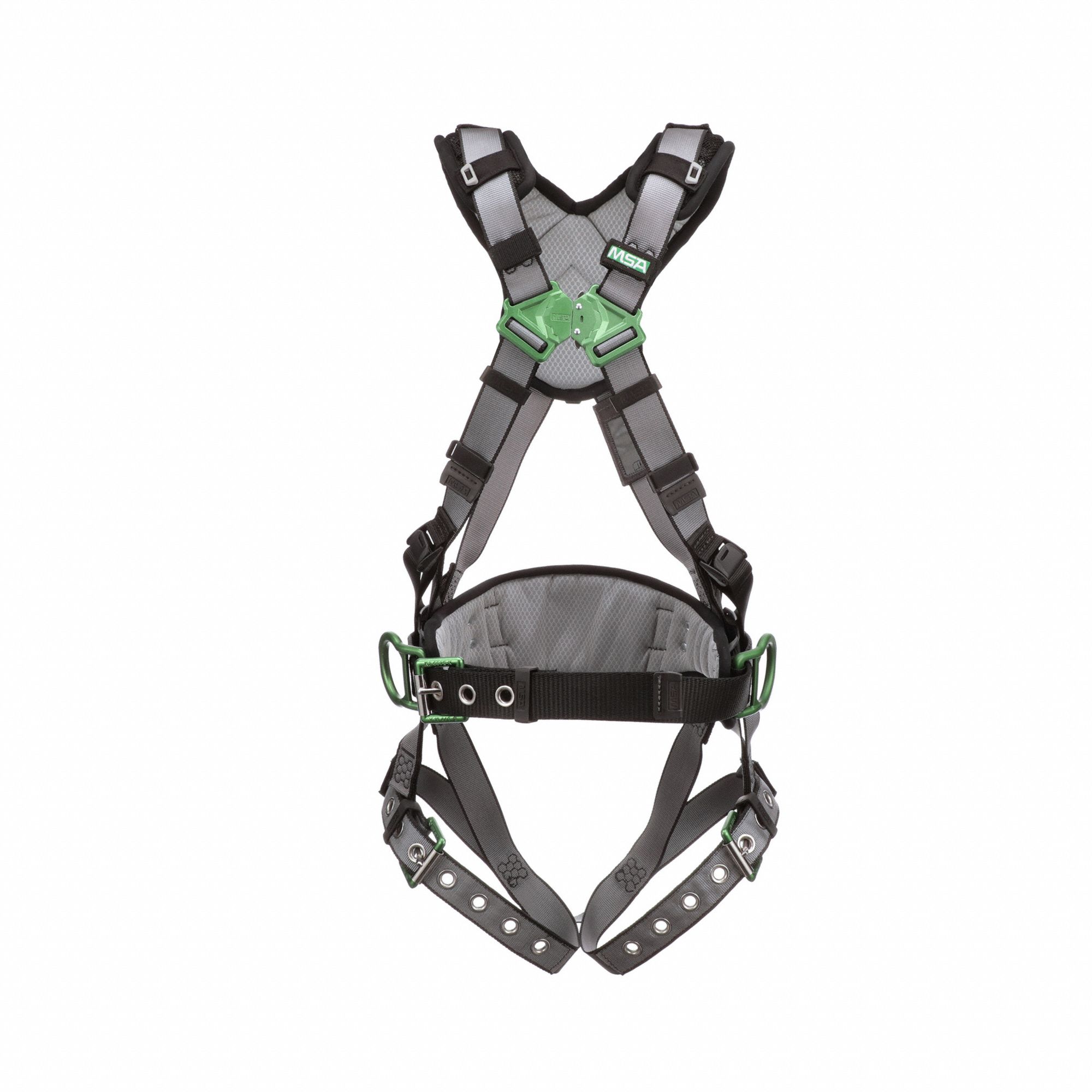 MSA Full Body Harness: Positioning, Vest Harness, Back/Hips, With Belt ...