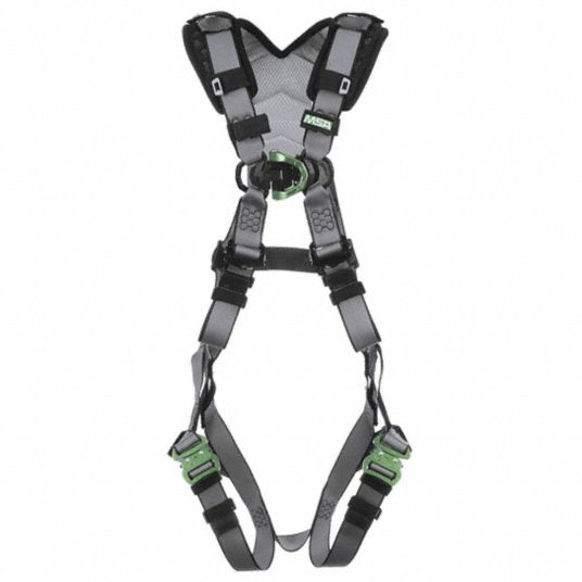 MSA Full Body Harness: Climbing, Vest Harness, Back/Chest, Stainless ...