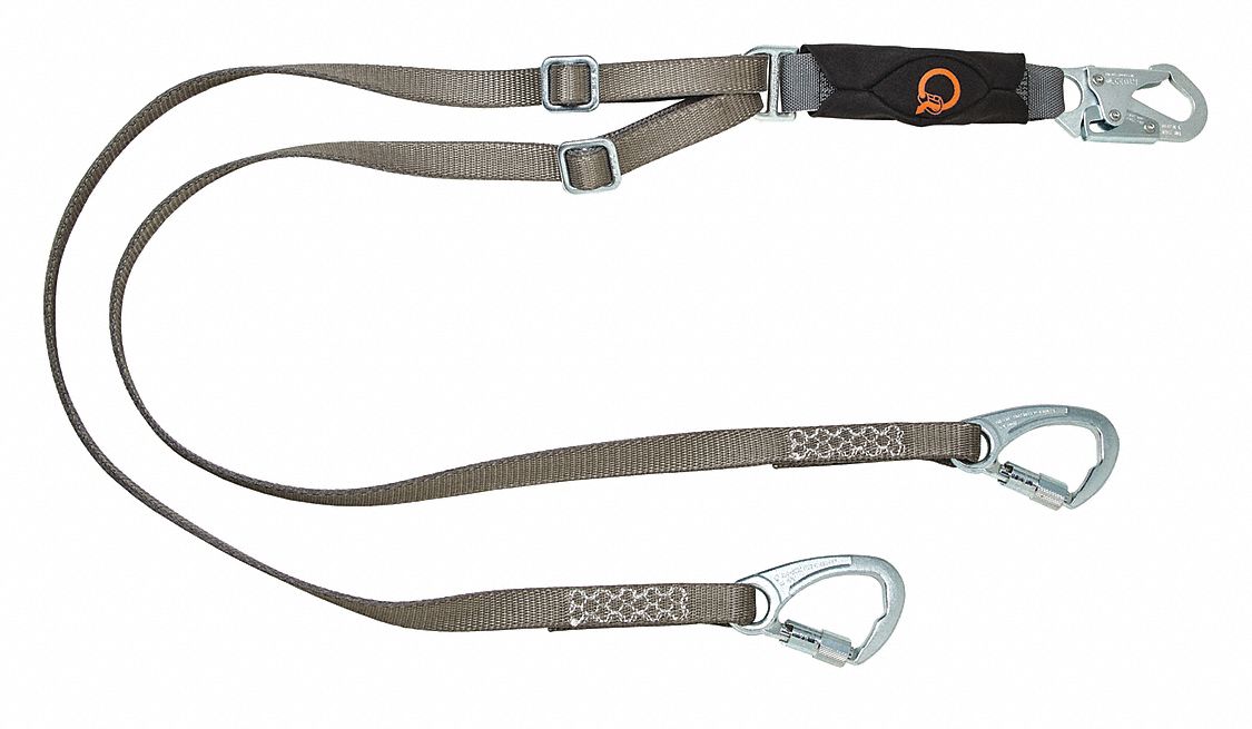 MSA, Shock Pack, Steel TieBack, ShockAbsorbing Lanyard 197EJ1