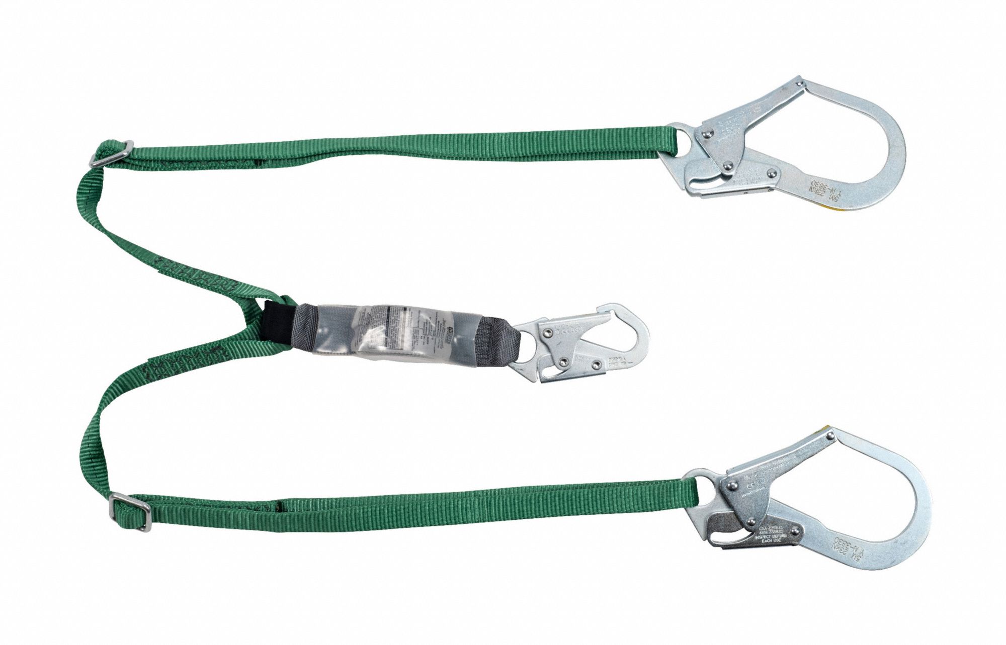 MSA, Shock Pack, Steel Rebar Hook, ShockAbsorbing Lanyard 197EJ7
