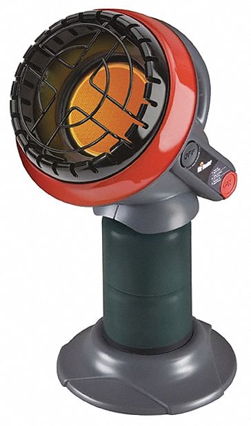 Portable Gas Tabletop Heater: 3,800 BtuH Heating Capacity Output, 95 sq ft Heating Area