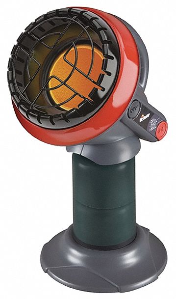 Portable Gas Tabletop Heater: 3,800 BtuH Heating Capacity Output, 95 sq ft Heating Area