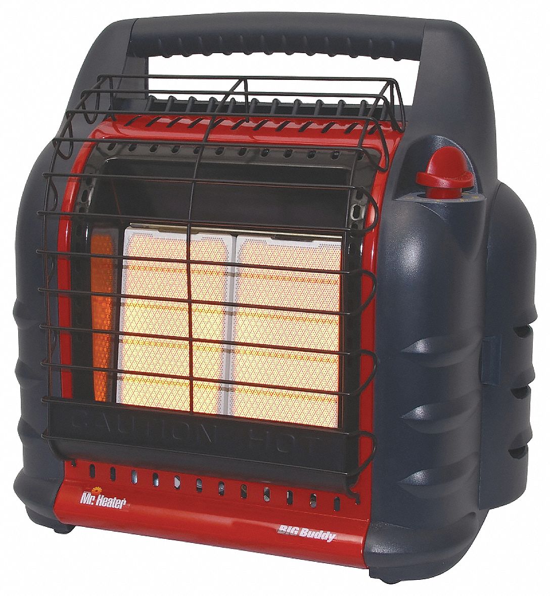 Portable Gas Tabletop Heater: 18,000 BtuH Heating Capacity Output, 450 sq ft Heating Area