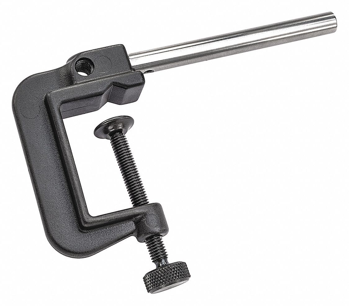 Clamp Post: 3 in x 1 in x 3 in Size, For 1/4 in Indicator Stem Size