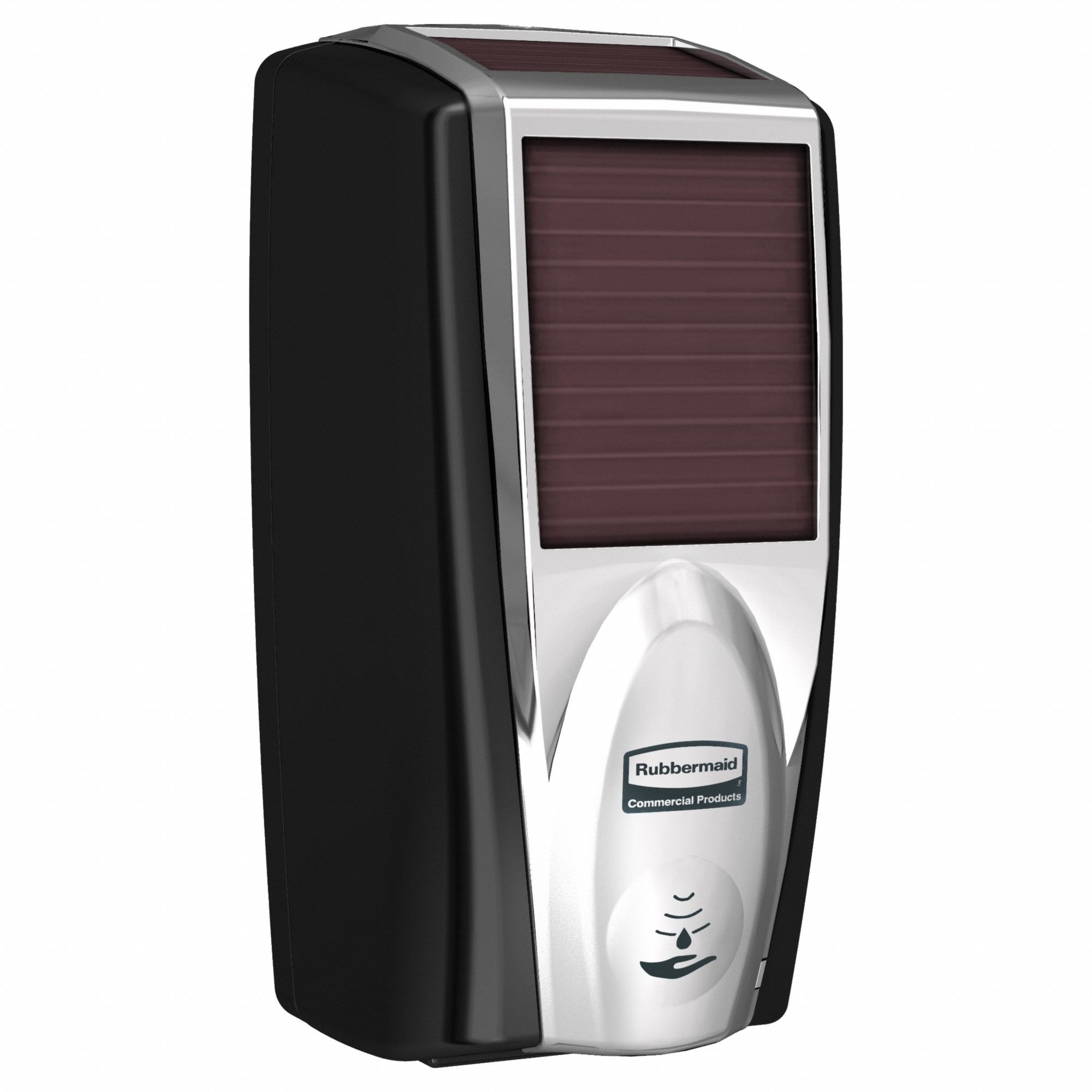 HAND SANITIZER DISPENSER, AUTO, AUTOFOAM SERIES, BLACK, CHROME PLATED
