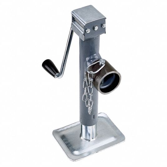 BULLDOG, Sidewind Trailer Jack, 7,000 lb Static Load Capacity, Swivel