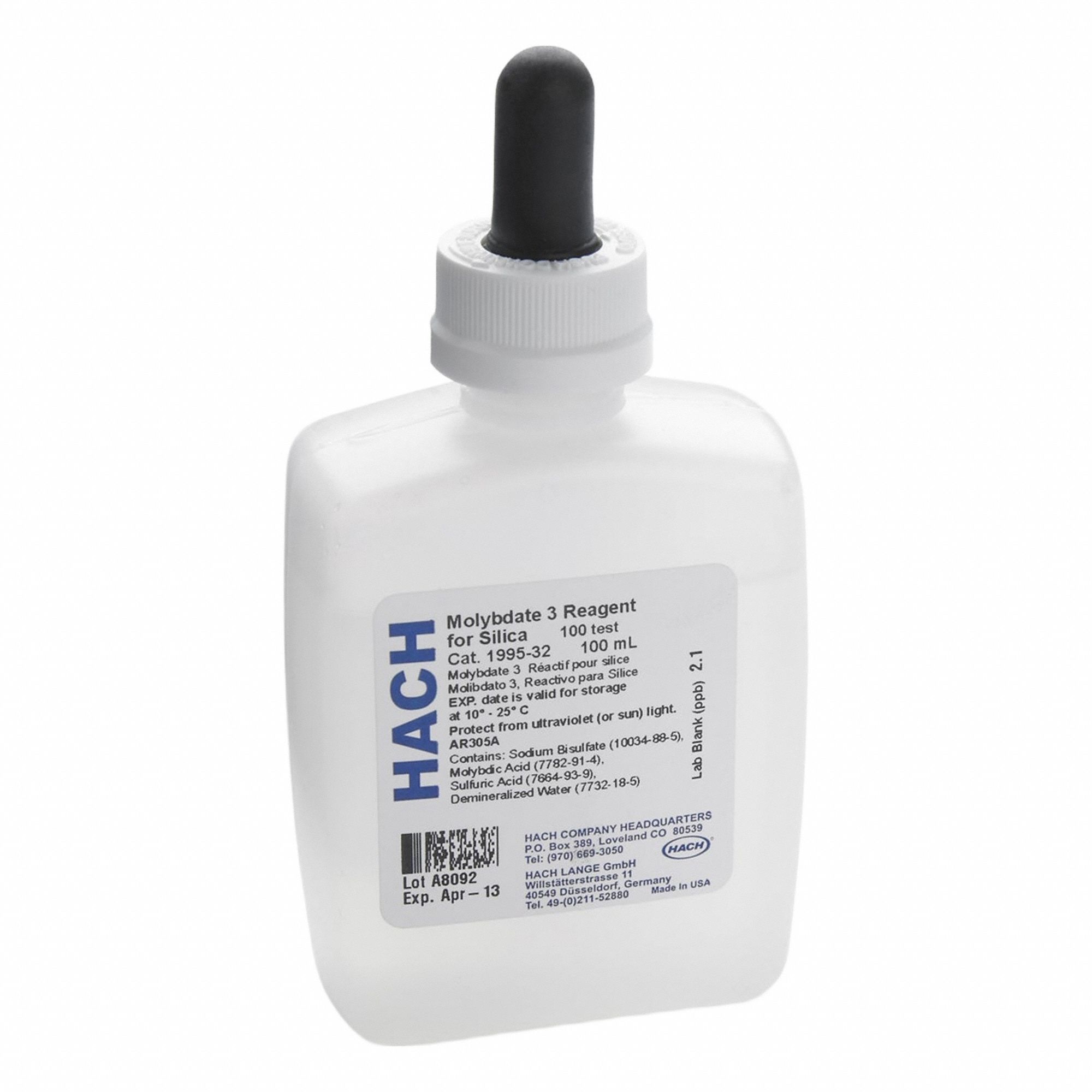 Molybdate 3 Reagent 100 mL Bottle