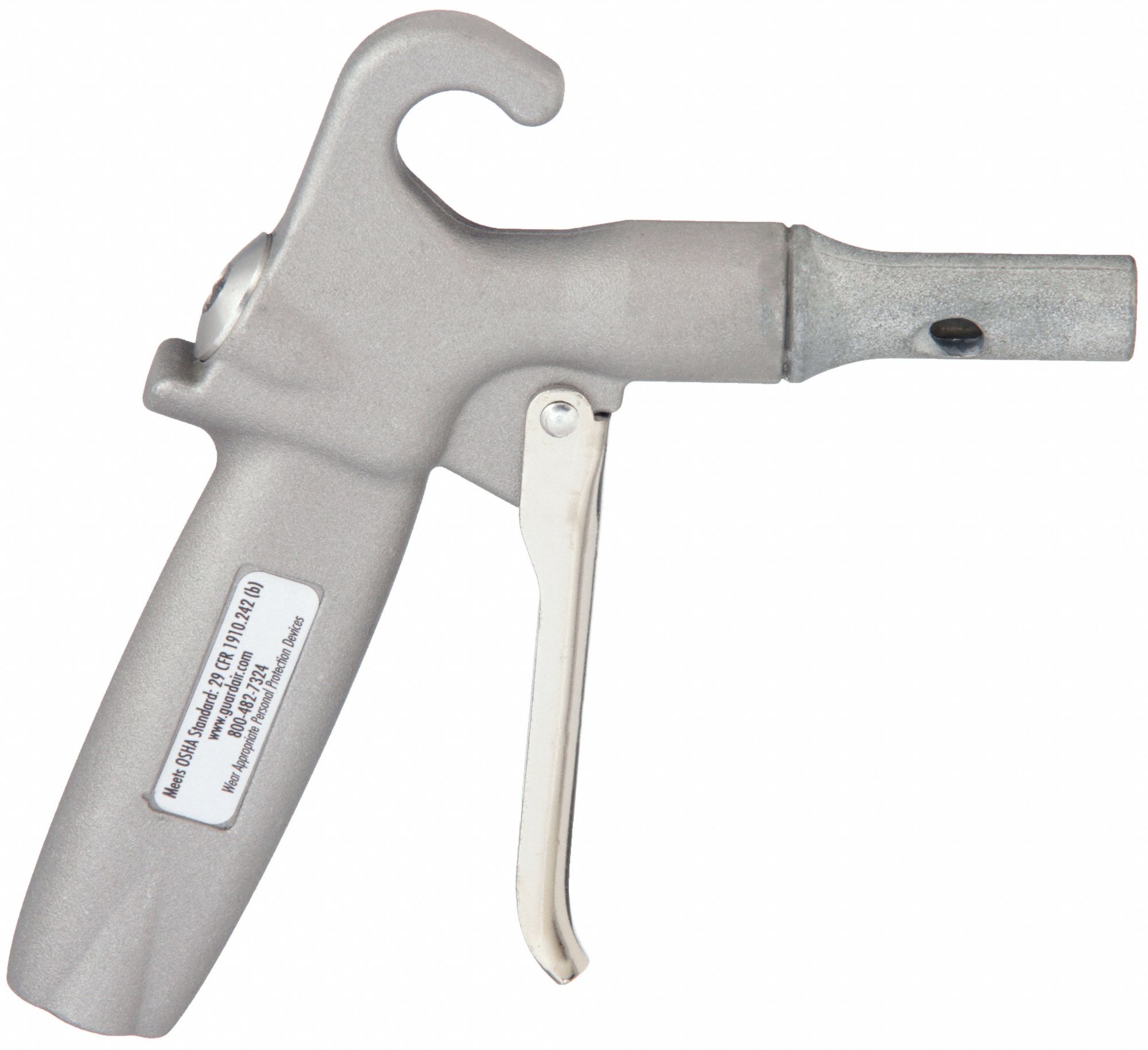 Air Gun: Pistol-Grip Grip, Aluminum, 1/4 in Female NPT, 1 Nozzle(s), Xtra Thrust, Aluminum