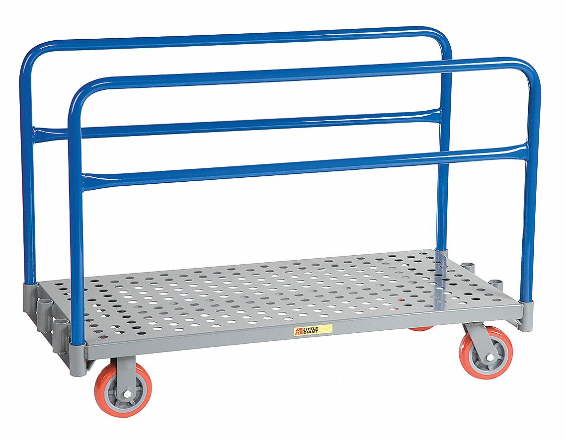 GRAINGER APPROVED Adjustable Sheet & Panel Truck with Perforated Deck ...