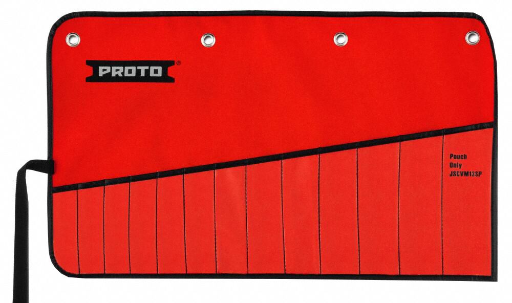 TOOL POUCH,15 X 14 IN,RED,CANVAS