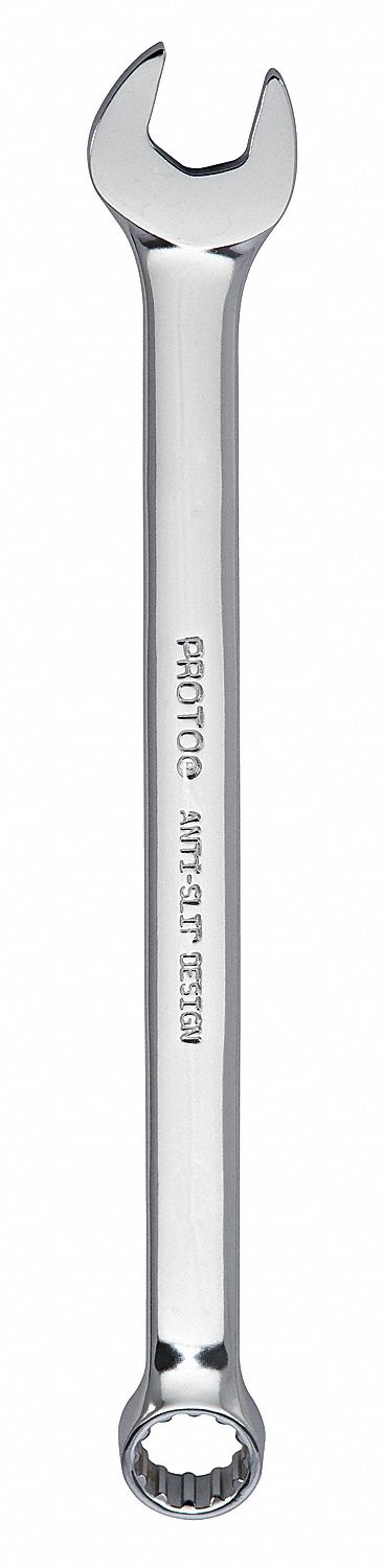 Combination Wrench: Alloy Steel, Chrome, 15/16 in Head Size, 12 7/8 in Overall Lg, Offset, Hex