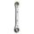 BOX END WRENCH, CHROME, 7 MM/8 MM HEAD SIZE, 4¼ IN OVERALL L, STANDARD, 0 °  HEAD OFFSET ANGLE
