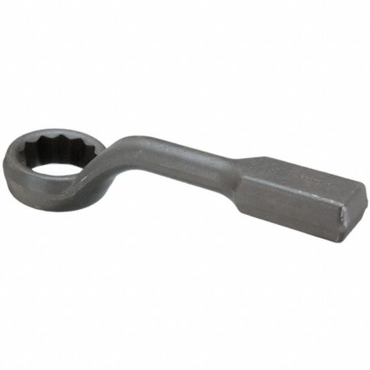 PROTO Striking Wrench: Alloy Steel, Black Oxide, 2 3/8 in Head Size, 13 in  Overall Lg, Offset