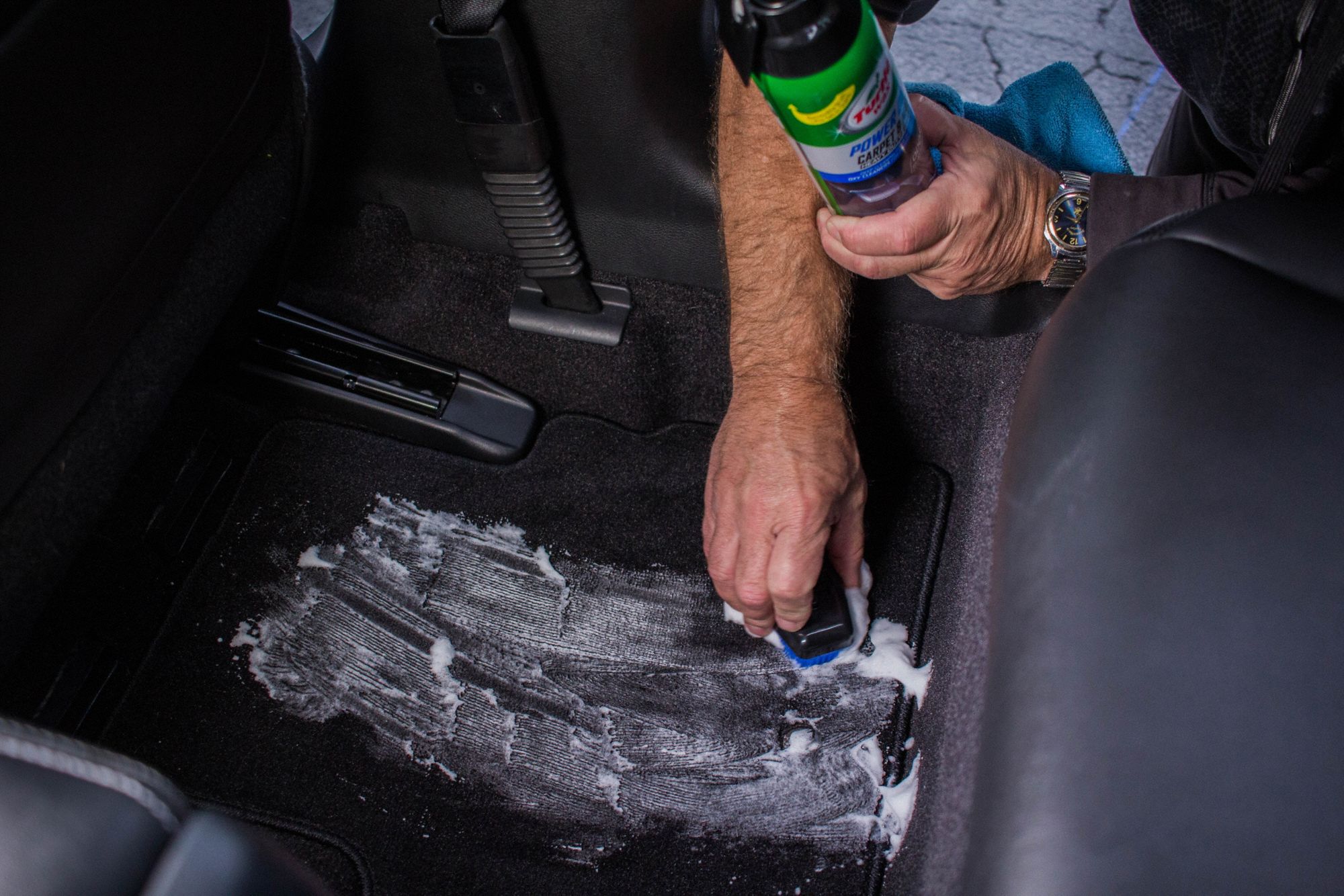 TURTLE WAX Automotive Carpet Cleaner Aerosol Can, White Foam, White