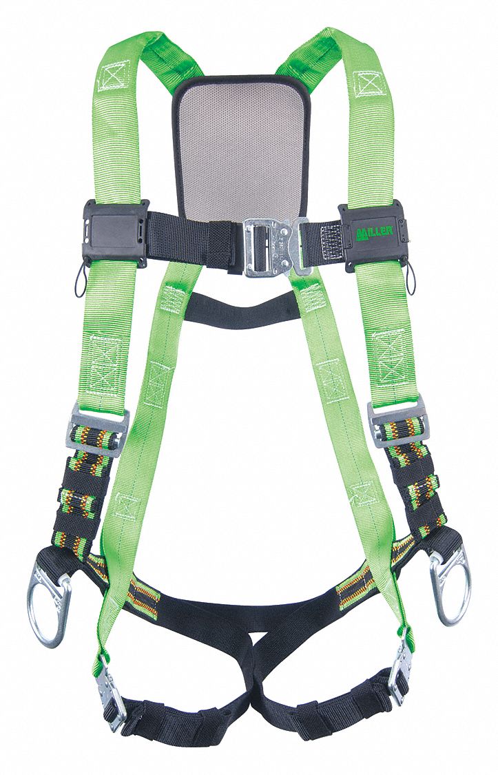 HONEYWELL MILLER FULL BODY HARNESS, VEST, MATING/TONGUE, MATING, L/XL,  PADDED, STEEL - Safety Harnesses - MLRP950-4/UGN