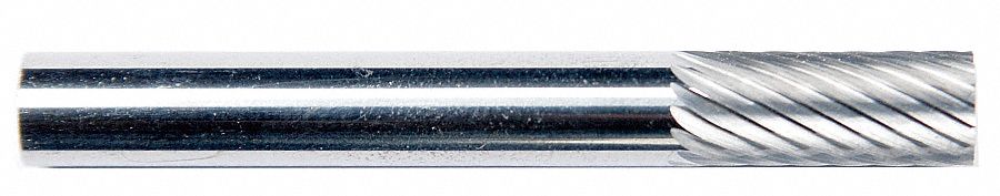 Carbide Bur: Cylinder, SA-1, Single Cut, 1/4" x 5/8" Head, 1/4" Shank