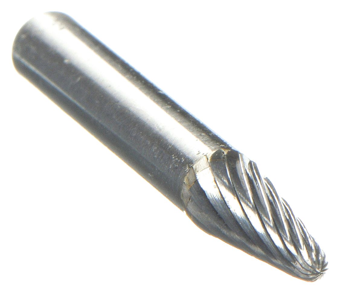 Cone Bur, Radius End, 3/8", "Carbide