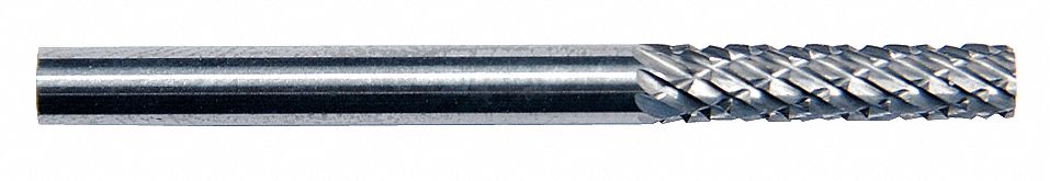 Cylinder Bur SA, Carbide, 1/4", Double Cut