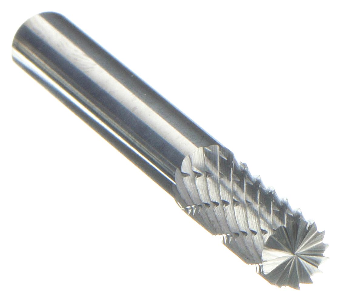 CARBIDE BUR,END CUT,1/4