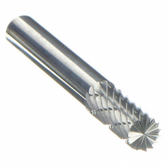 Cylinder with End Cut, SB-1, Carbide Bur - 19D809|19D809 - Grainger