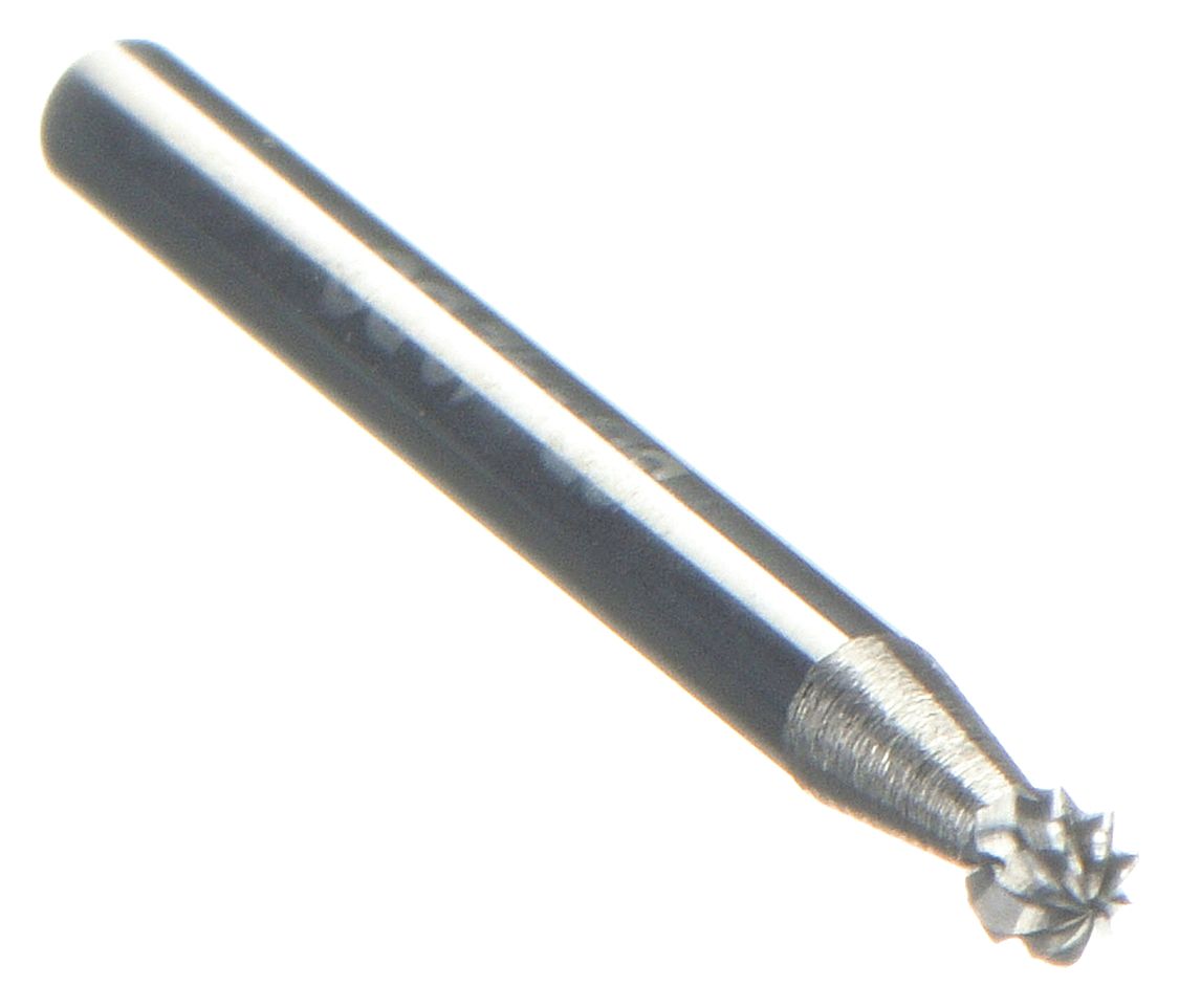 Ball Bur SD, Single End, 1/8", Carbide